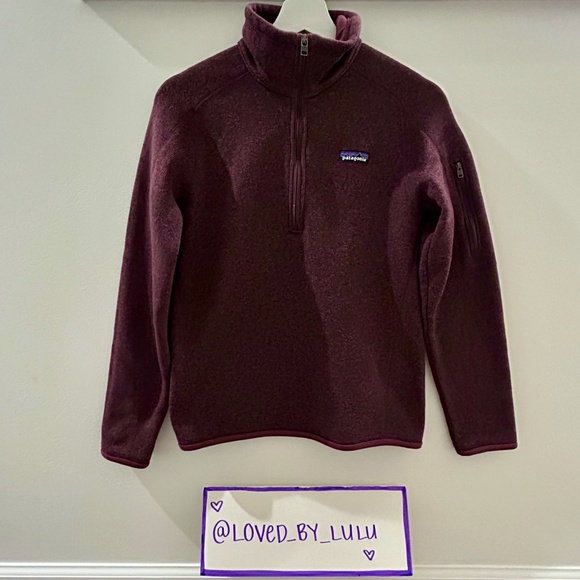 Patagonia Women’s Better Sweater Fleece Quarter-Zip (Purple, Small, Women's) - Picture 1 of 2